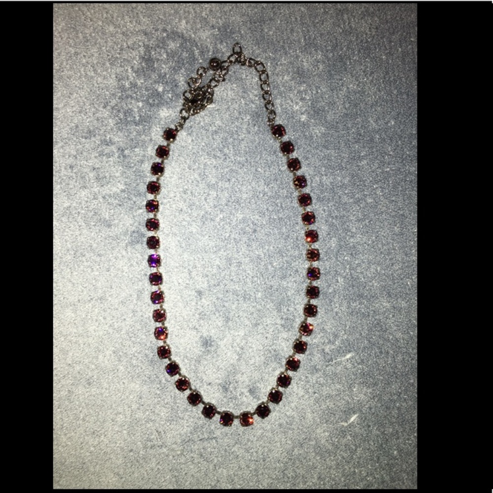burgundy necklace